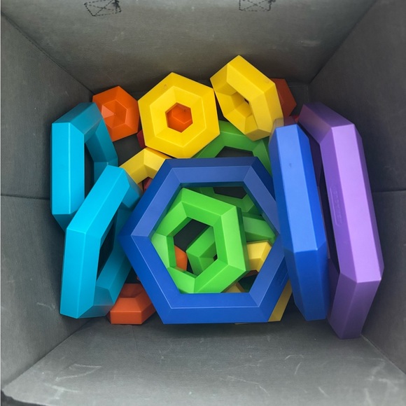 Colorful Stacking Pyramid Toy Set - Picture 2 of 2